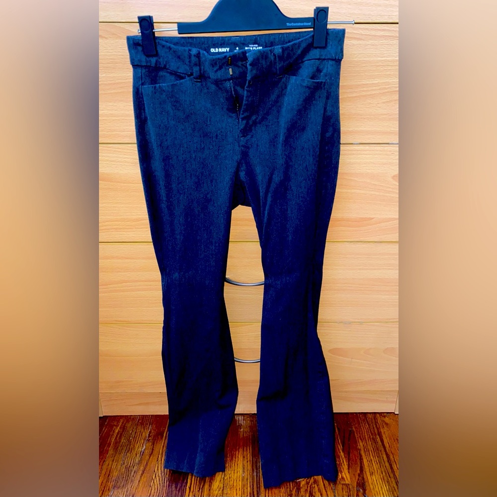 Dark gray flare pants